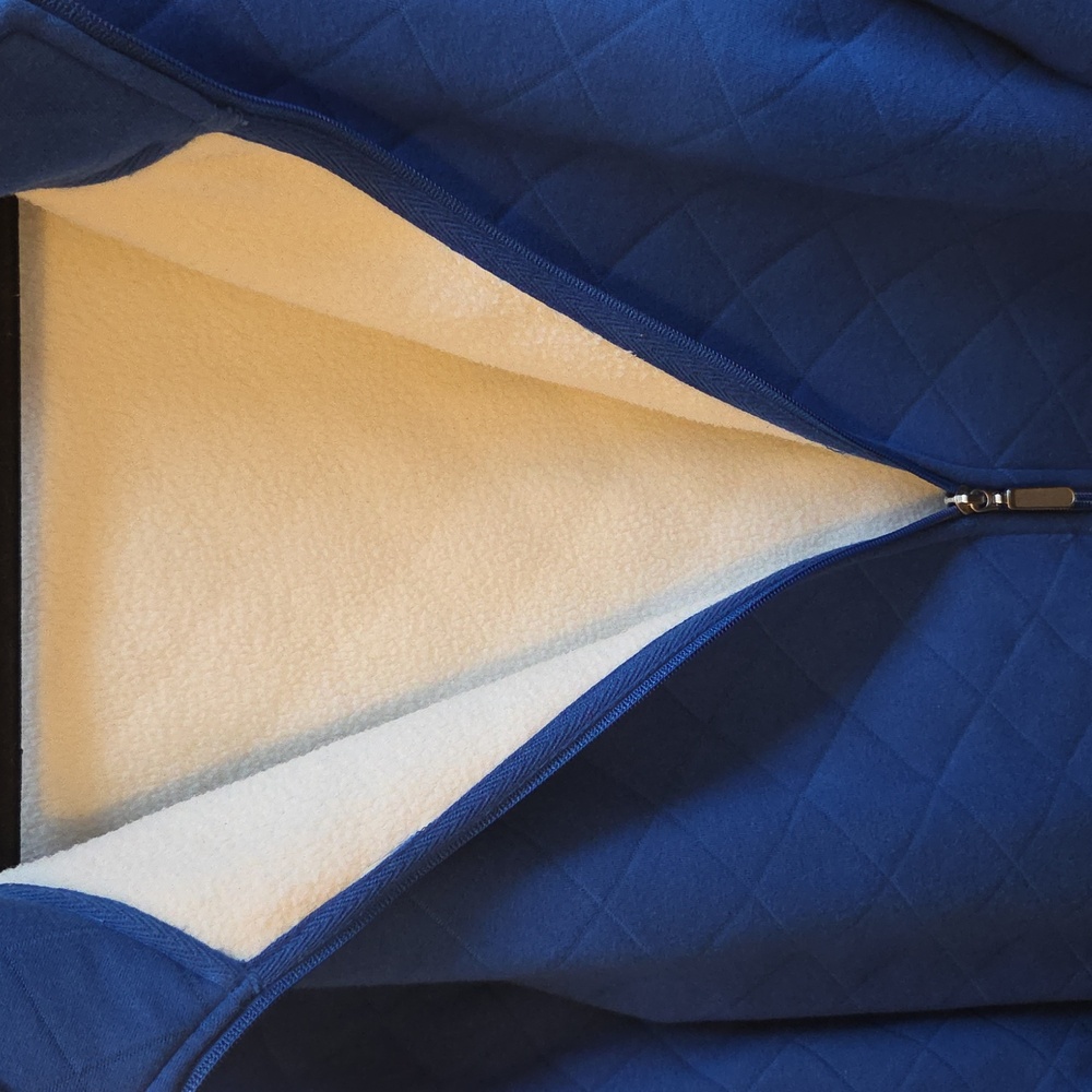 Denim & Co Blue Quilted Jacket - Picture 6 of 6